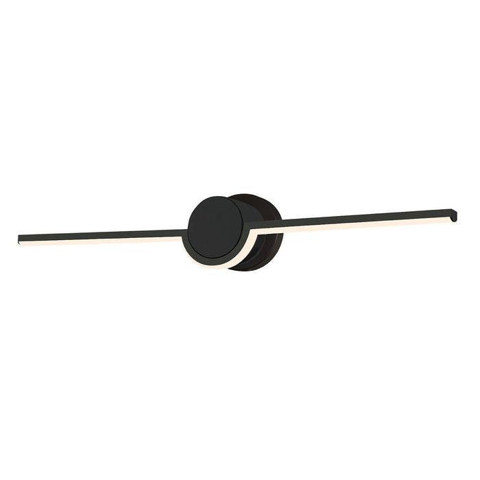 Justice Designs NSH-9085-MBLK LED Linear Wall/Bath, Matte Black
