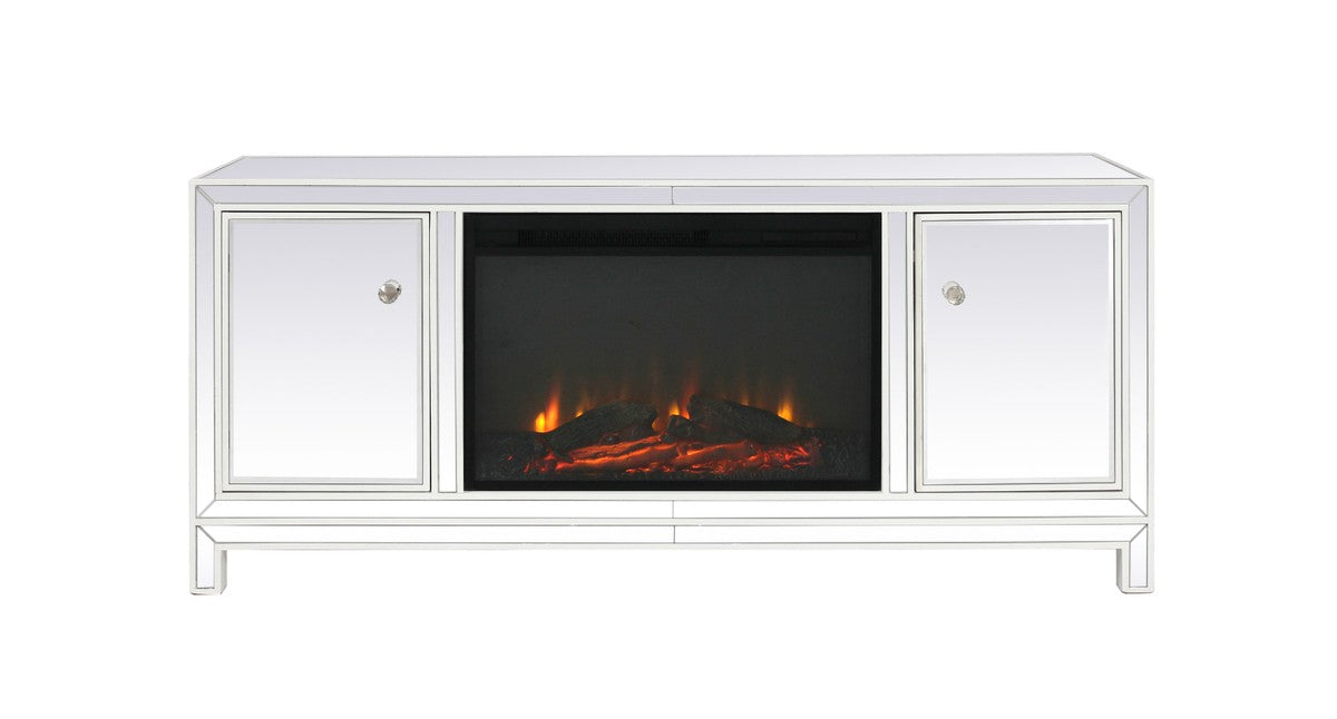 Elegant Lighting MF701WH-F1 TV Stand, white