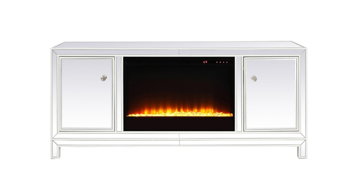 Elegant Lighting MF701WH-F2 TV Stand, white