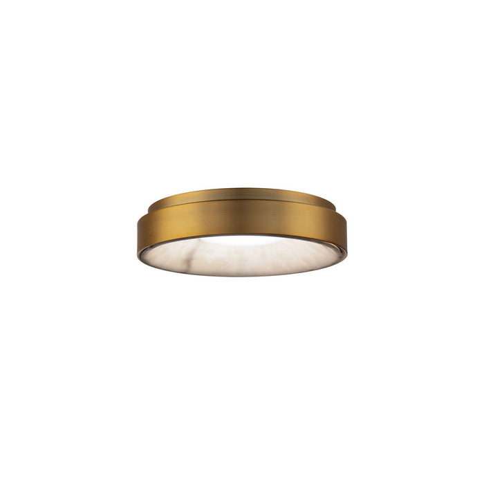 W.A.C. Lighting FM-97414-AB LED Flush Mount, Aged Brass