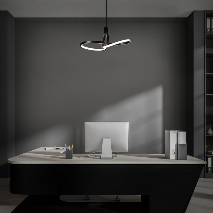 W.A.C. Lighting PD-35433-BK LED Pendant, Black