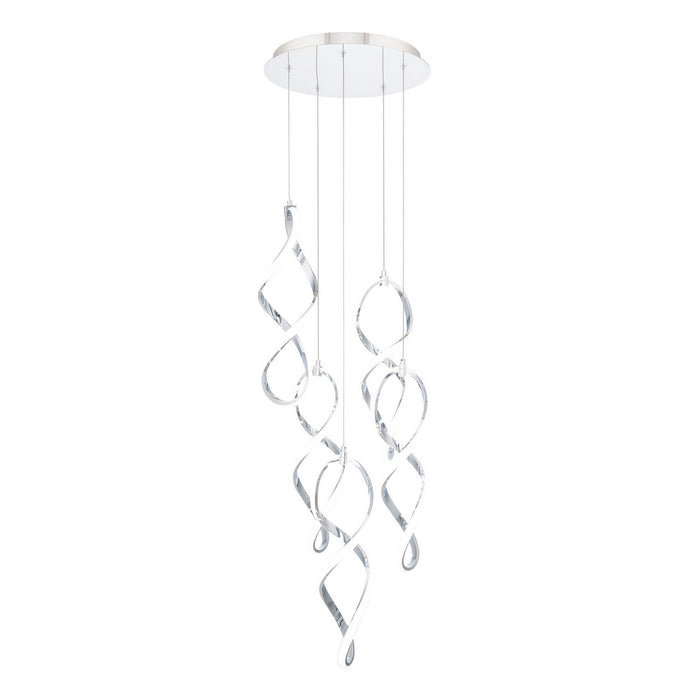 W.A.C. Lighting PD-47805R-CH LED Chandelier, Chrome