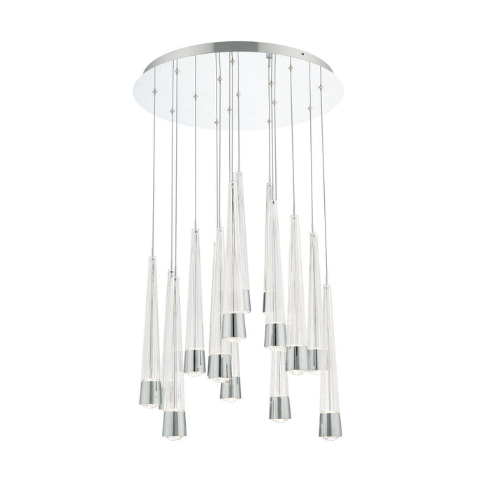 W.A.C. Lighting PD-59415R-CH LED Chandelier, Chrome