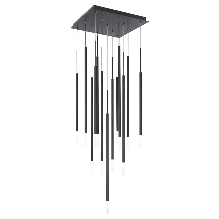 W.A.C. Lighting PD-69413S-BK LED Chandelier, Black