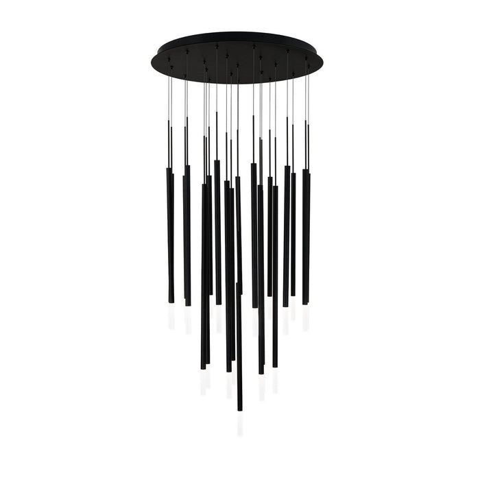 W.A.C. Lighting PD-69421R-BK LED Chandelier, Black