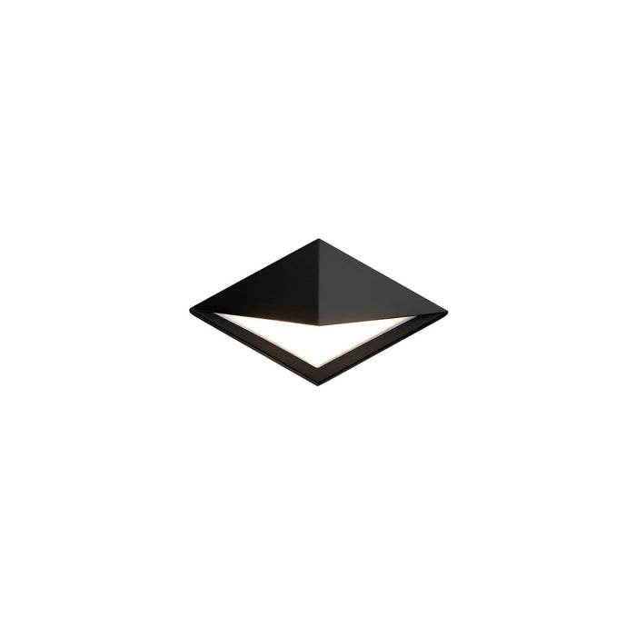 W.A.C. Lighting WS-W65412-30-BK LED Outdoor Wall Sconce, Black