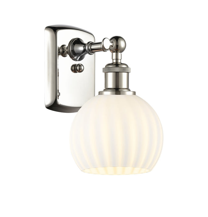 Innovations 516-1W-PN-G1217-6WV LED Wall Sconce, Polished Nickel