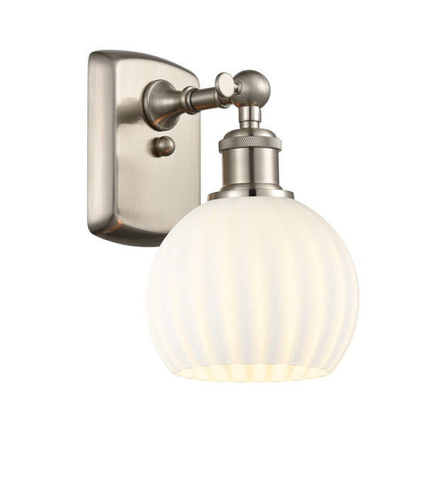 Innovations 516-1W-SN-G1217-6WV LED Wall Sconce, Brushed Satin Nickel