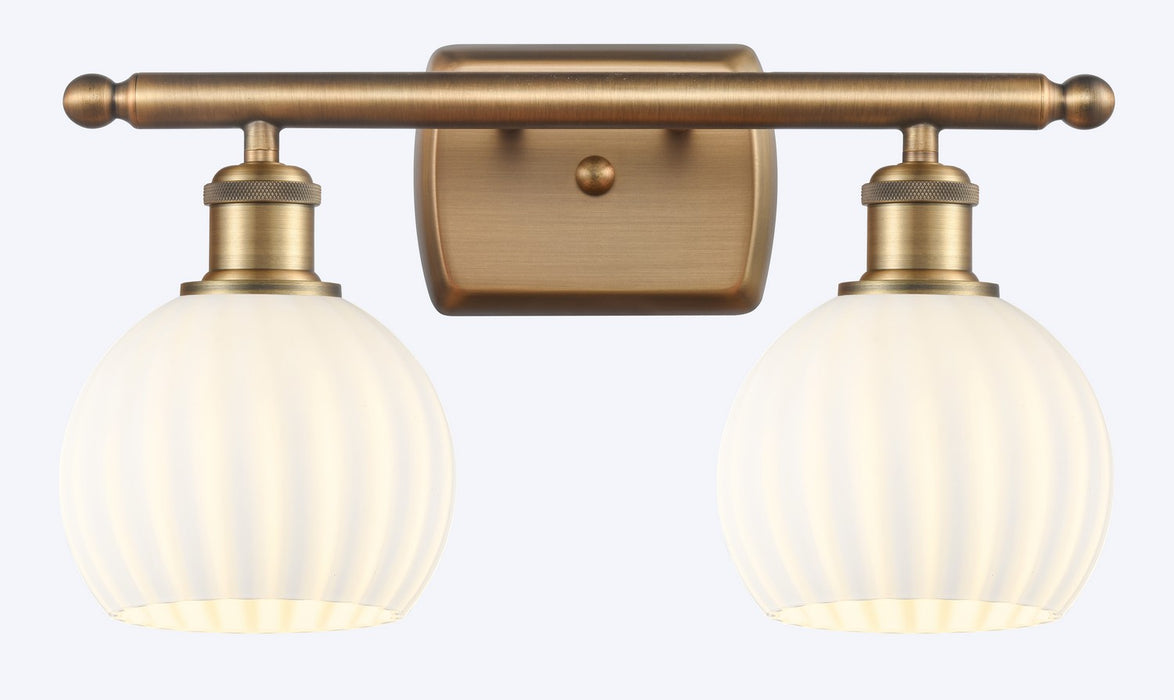 Innovations 516-2W-BB-G1217-6WV LED Bath Vanity, Brushed Brass