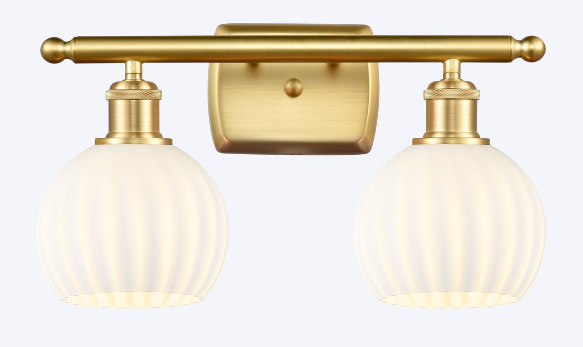 Innovations 516-2W-SG-G1217-6WV LED Bath Vanity, Satin Gold