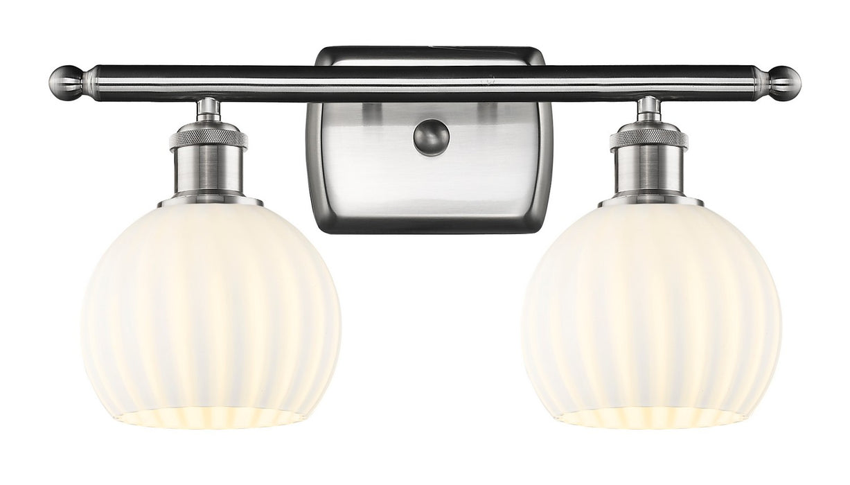 Innovations 516-2W-SN-G1217-6WV LED Bath Vanity, Brushed Satin Nickel