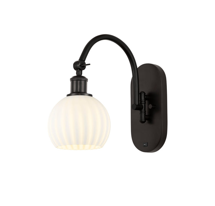 Innovations 518-1W-OB-G1217-6WV LED Wall Sconce, Oil Rubbed Bronze