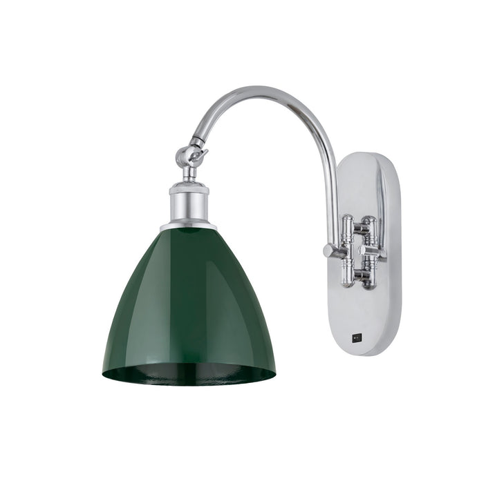 Innovations 518-1W-PC-MBD-75-GR One Light Wall Sconce, Polished Chrome