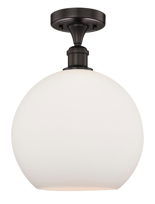 Innovations 616-1F-OB-G121-12 One Light Semi-Flush Mount, Oil Rubbed Bronze