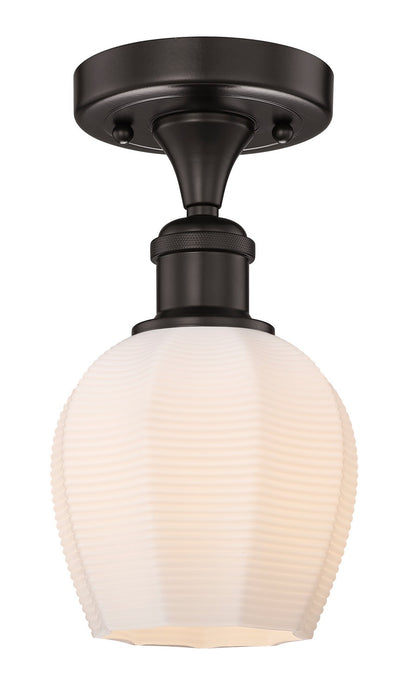 Innovations 616-1F-OB-G461-6 One Light Semi-Flush Mount, Oil Rubbed Bronze