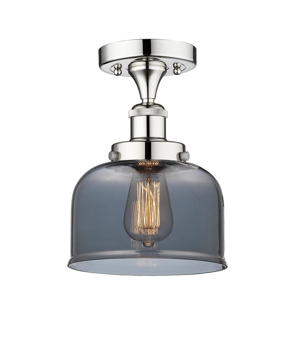 Innovations 616-1F-PC-G73 One Light Semi-Flush Mount, Polished Chrome