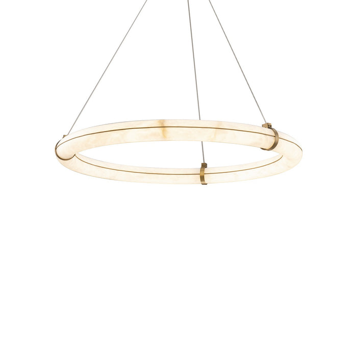 Modern Forms PD-56431-AB LED Pendant Chandelier, Aged Brass