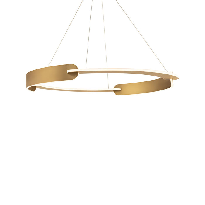 Modern Forms PD-86332-AB LED Pendant Chandelier, Aged Brass