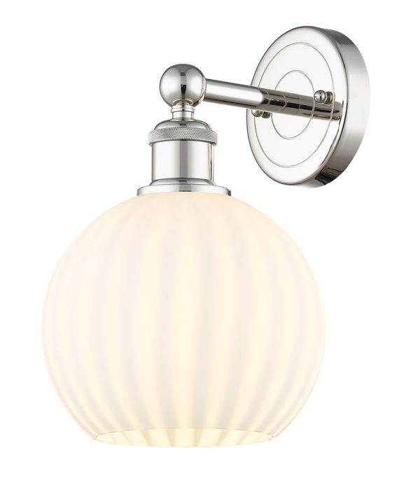 Innovations 616-1W-PN-G1217-8WV LED Wall Sconce, Polished Nickel