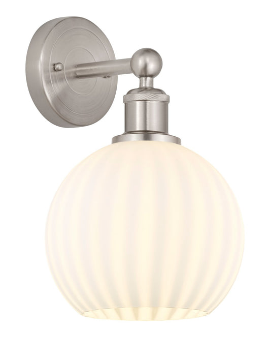 Innovations 616-1W-SN-G1217-8WV LED Wall Sconce, Satin Nickel
