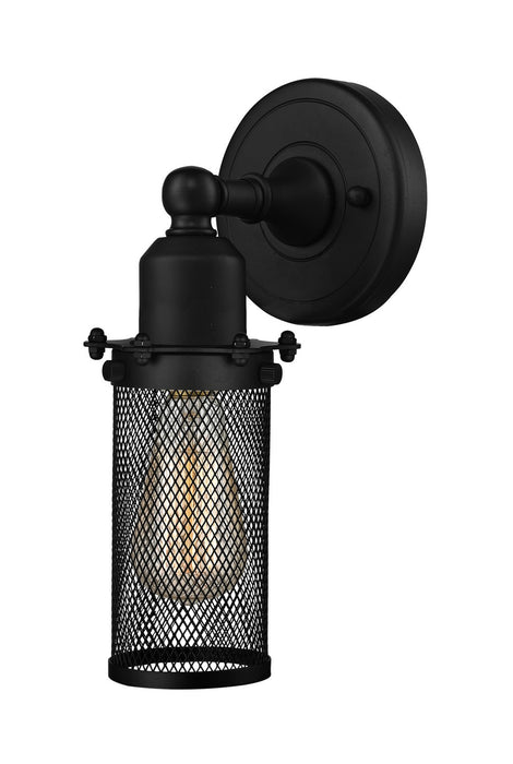 Innovations 900-1W-BK-CE219-BK One Light Wall Sconce, Matte Black