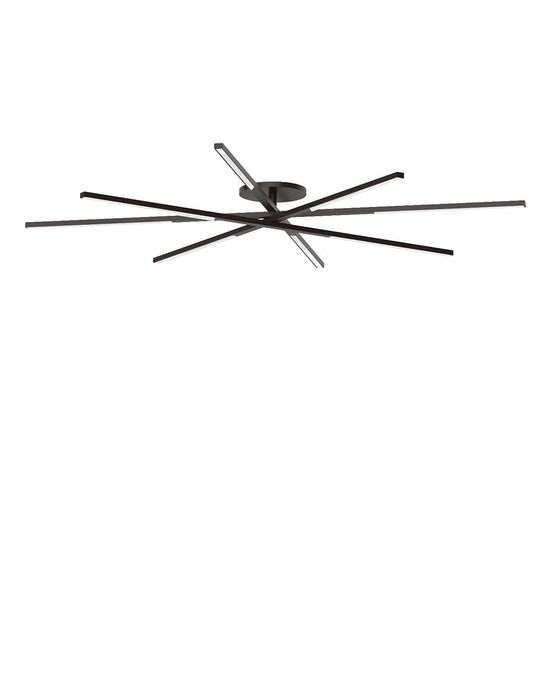 Visual Comfort Modern SLFM56527CCBZ LED Flush Mount, Bronze