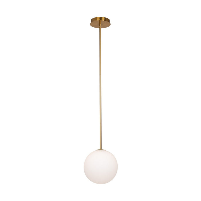 Artcraft AC11761BR One Light Pendant, Brass