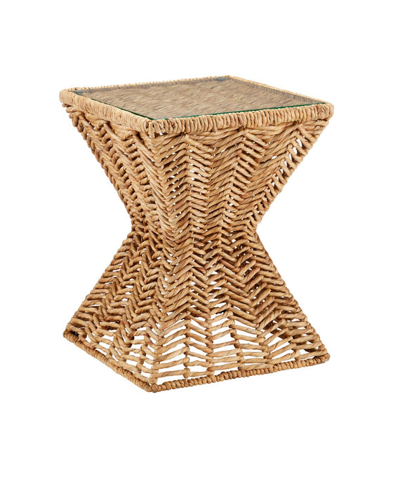 Currey and Company 3000-0287 Accent Table, Natural/Clear