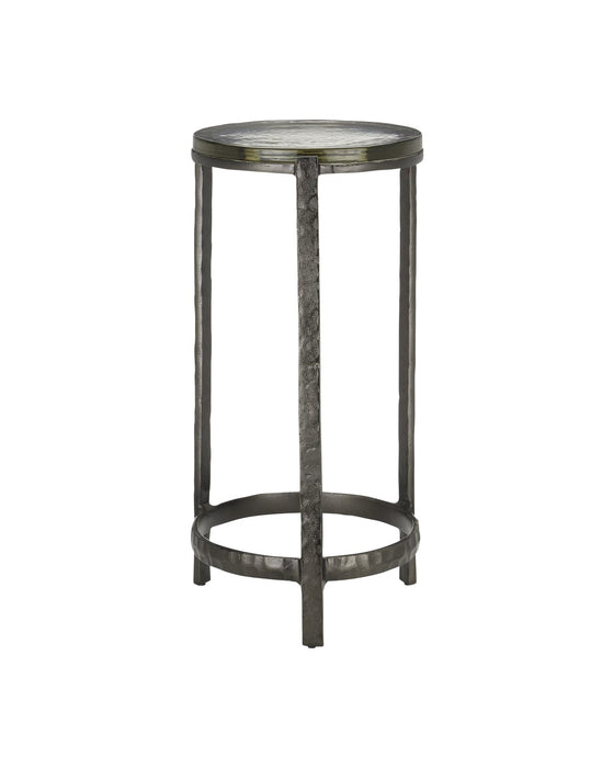 Currey and Company 4000-0155 Drinks Table, Graphite/Clear
