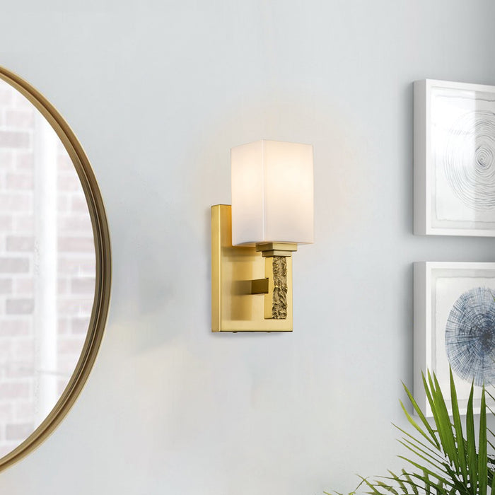 Lucas + McKearn BB1101AGB-1 One Light Bath, Aged Brass