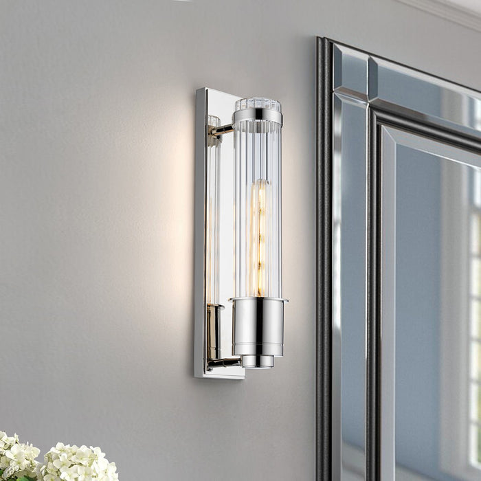Lucas + McKearn BB-WELLINGTON-PC One Light Bath, Polished Chrome
