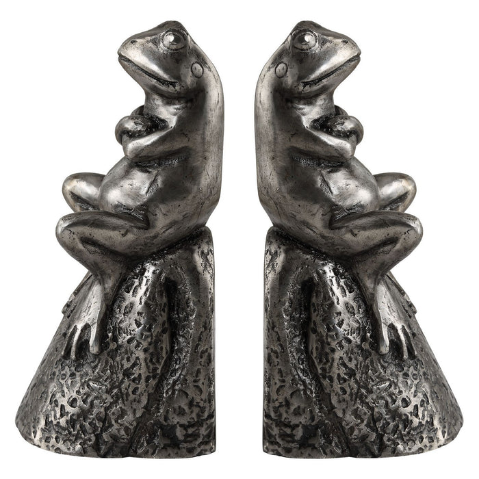 Uttermost 18150 Bookends, S/2, Lightly Antiqued Silver