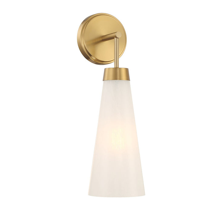Lighting One E V6-L9-6085-1-322 One Light Wall Sconce, Warm Brass