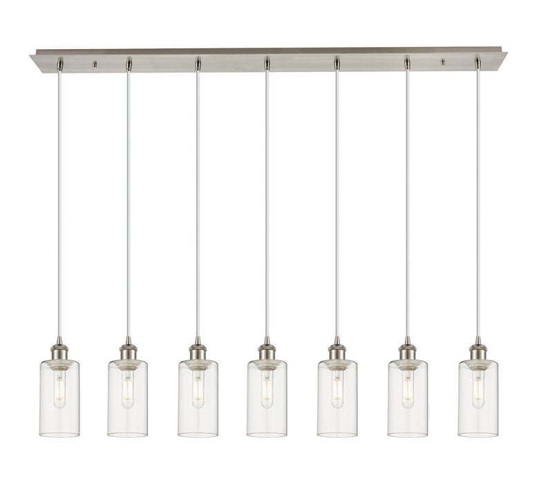 Innovations 127B-7P-SN-G434-7CL Seven Light Linear Pendant, Brushed Satin Nickel