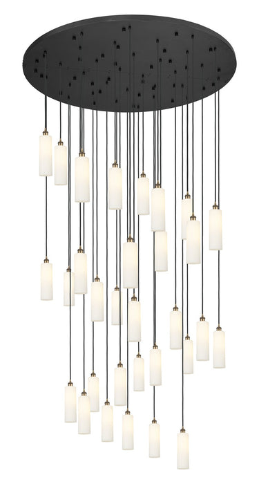 Innovations 160BK-B-31P-BB-G434-12WH 31 Light Pendant, Brushed Brass