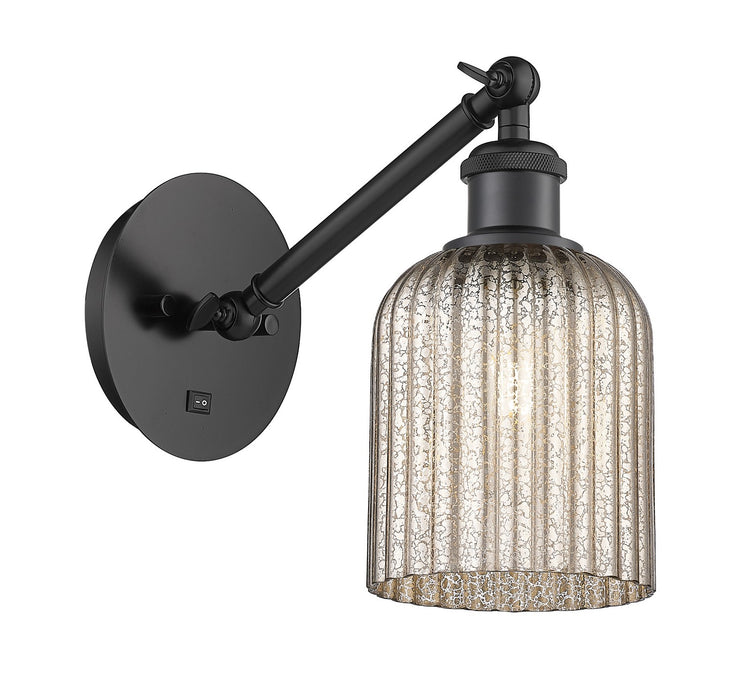 Innovations 317-1W-BK-G559-5ME One Light Wall Sconce, Matte Black