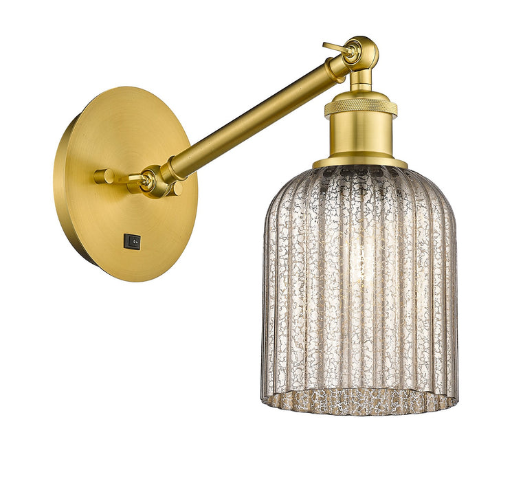 Innovations 317-1W-SG-G559-5ME One Light Wall Sconce, Satin Gold