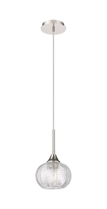 Innovations 323-1P-PN-G323-7CL One Light Pendant, Polished Nickel