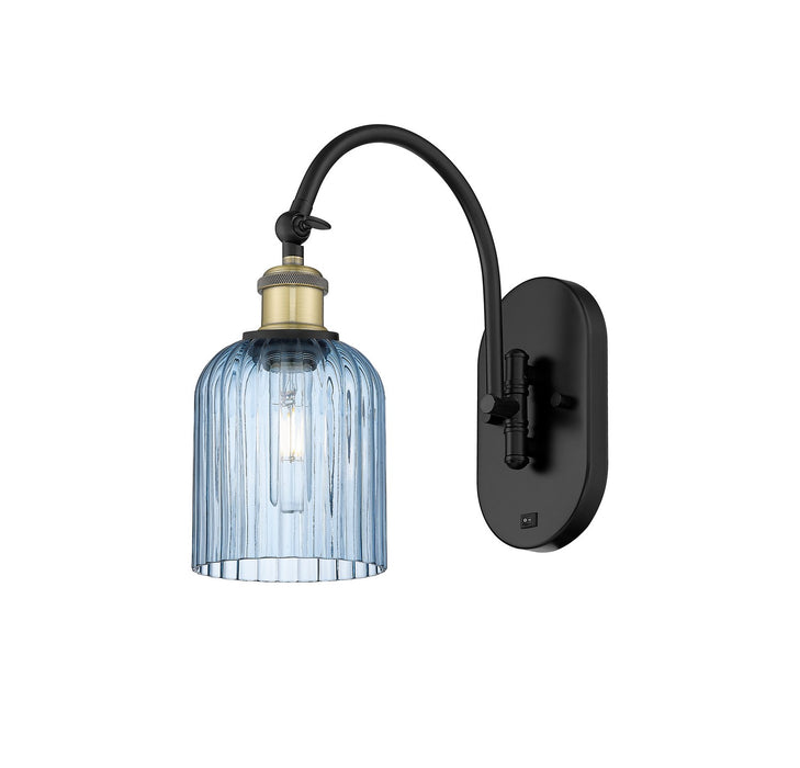 Innovations 518-1W-BAB-G559-5BL One Light Wall Sconce, Black Antique Brass