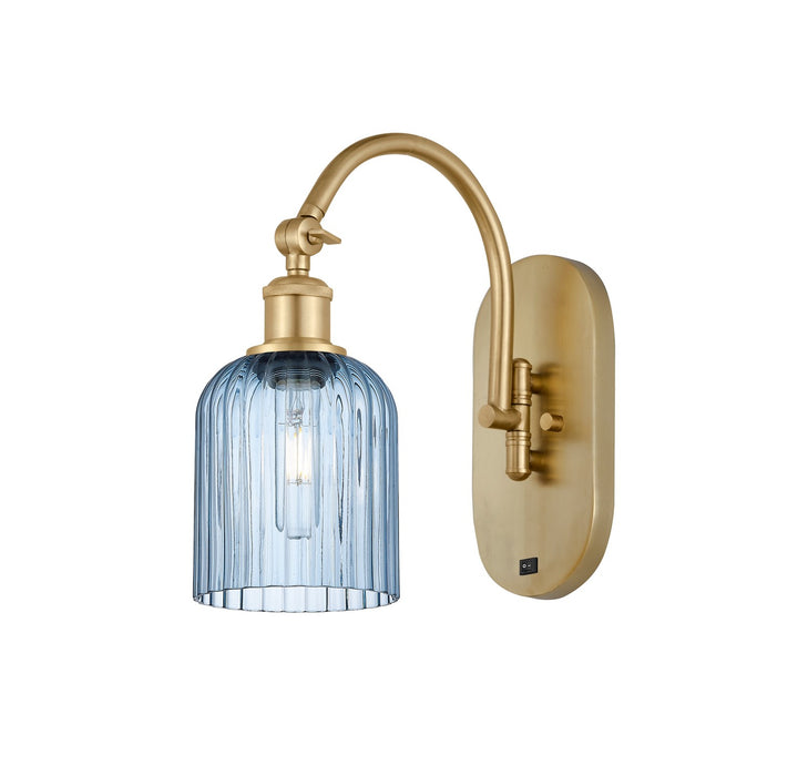 Innovations 518-1W-SG-G559-5BL One Light Wall Sconce, Satin Gold