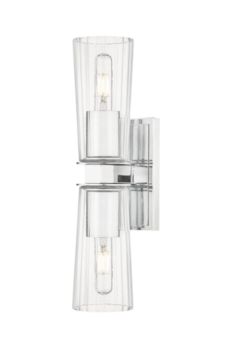 Z-Lite 826-2S-CH Two Light Wall Sconce, Chrome