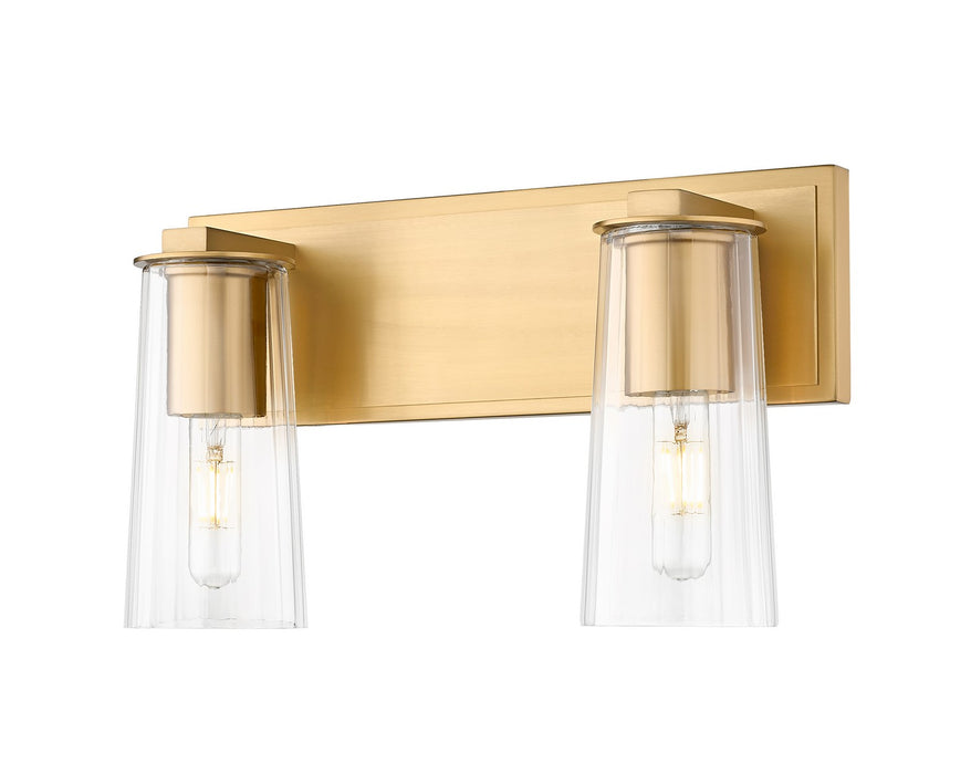 Z-Lite 826-2V-MGLD Two Light Vanity, Modern Gold