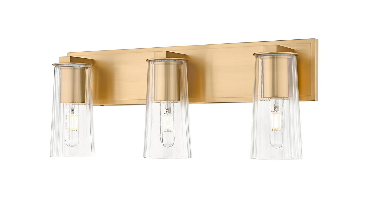 Z-Lite 826-3V-MGLD Three Light Vanity, Modern Gold