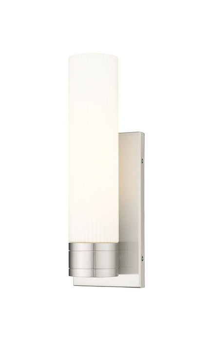 Innovations 617-1W-SN-G617-11SWH One Light Wall Sconce, Satin Nickel