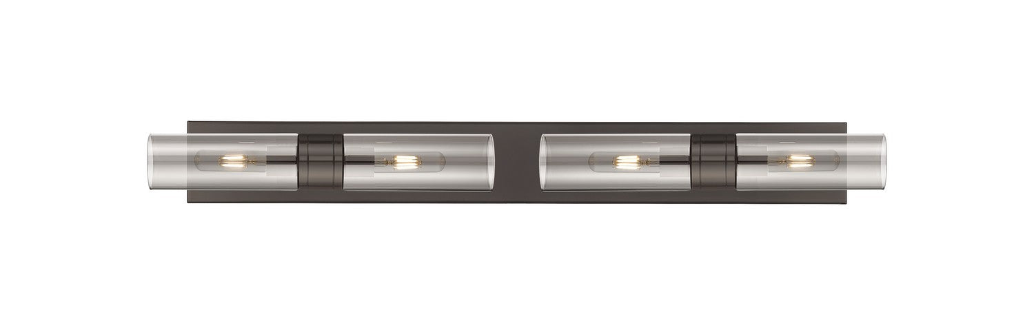 Innovations 617S-4W-OB-G617-8SM Four Light Bath Vanity, Oil Rubbed Bronze