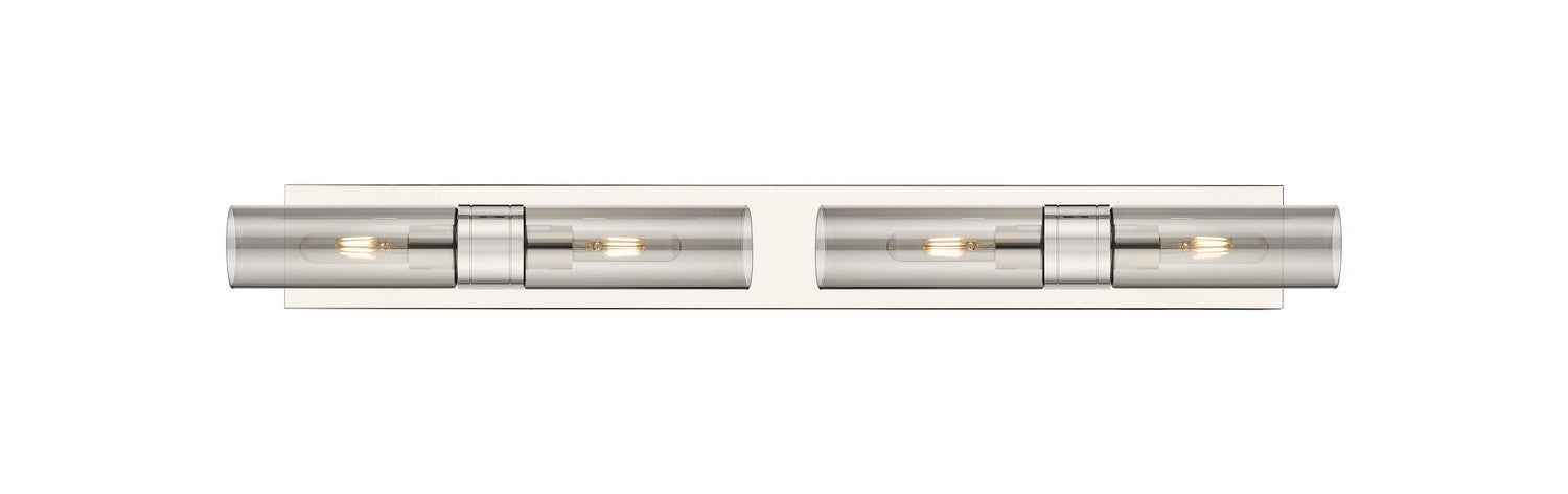Innovations 617S-4W-PN-G617-8SM Four Light Bath Vanity, Polished Nickel
