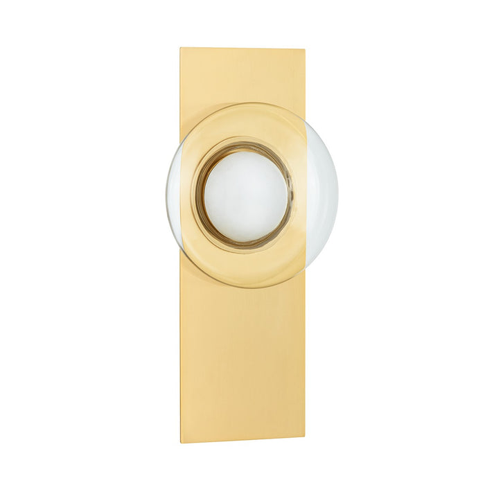 Hudson Valley 1816-AGB LED Wall Sconce, Aged Brass