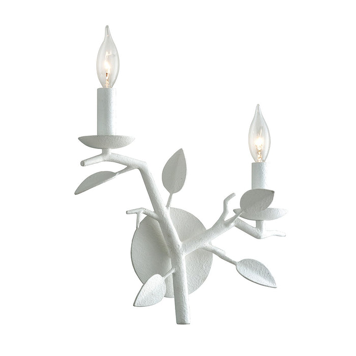 Troy Lighting B7622-GSW Two Light Wall Sconce, Gesso White