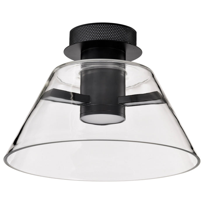 Nuvo Lighting 62-2063 LED Semi Flush Mount, Matte Black