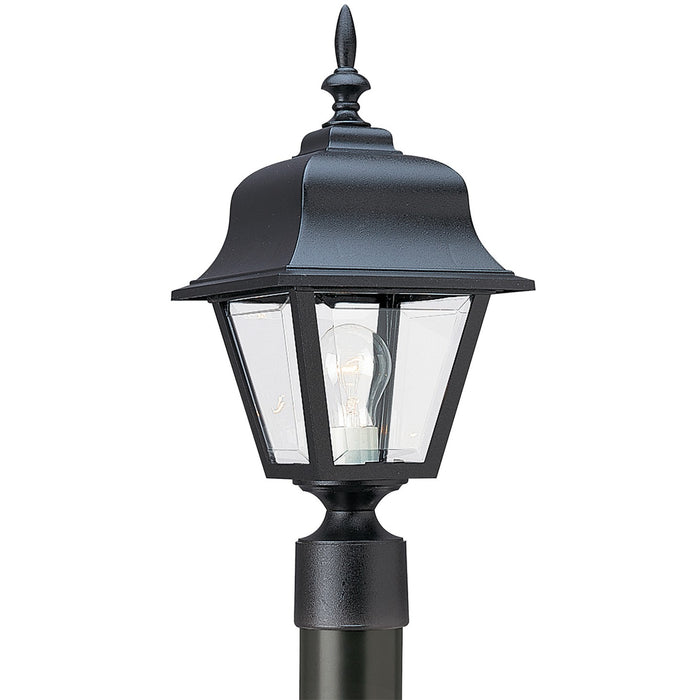 Generation Lighting 8255-12 One Light Outdoor Post Lantern, Black